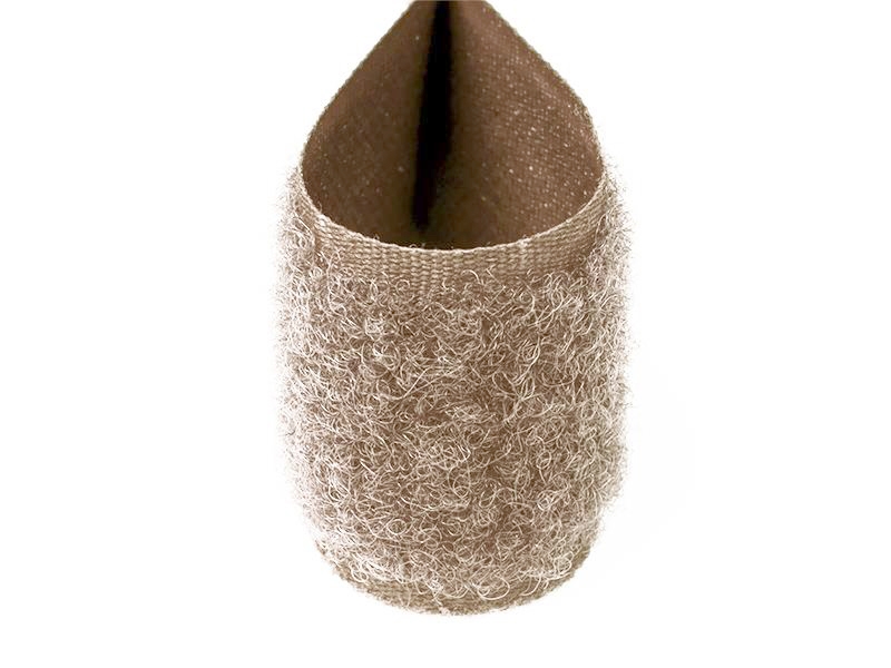 Hook and loop tape  beige 098 polyester/nylon loop 25 mb