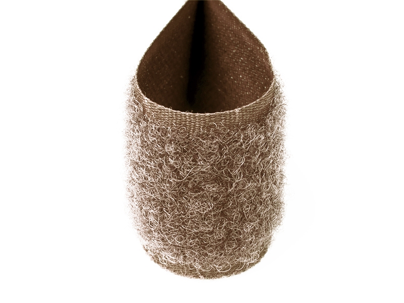 Klettband dunkelbeige 894 pes/nylon loop
