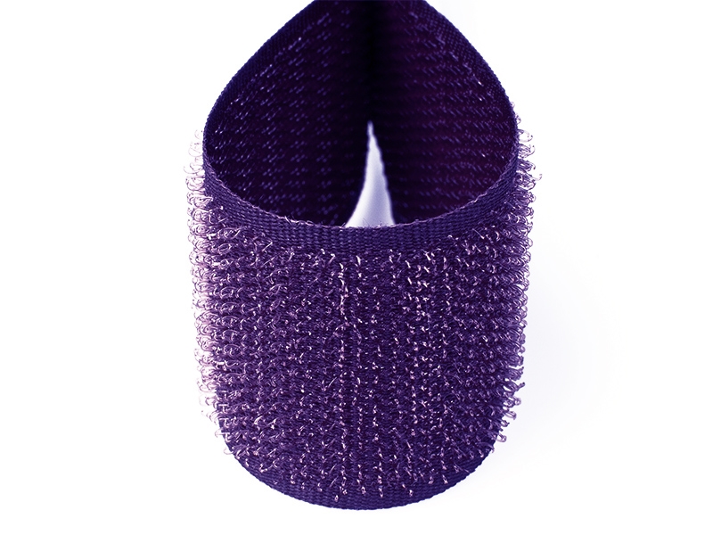 Velcro tape purple 689 pes/nylon hook