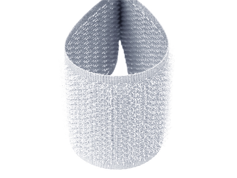 Taśma rzep jasnoszara 336 pes/nylon haczyk