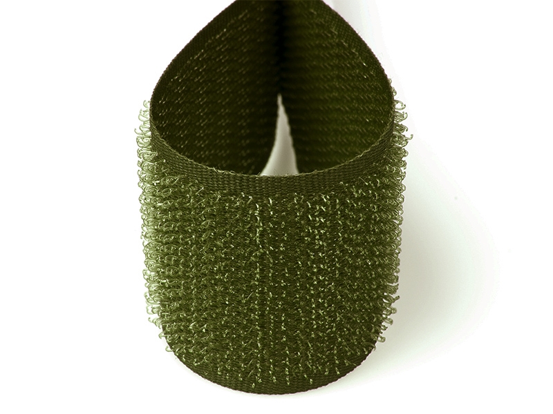 Taśma rzep oliwkowa 170 pes/nylon haczyk