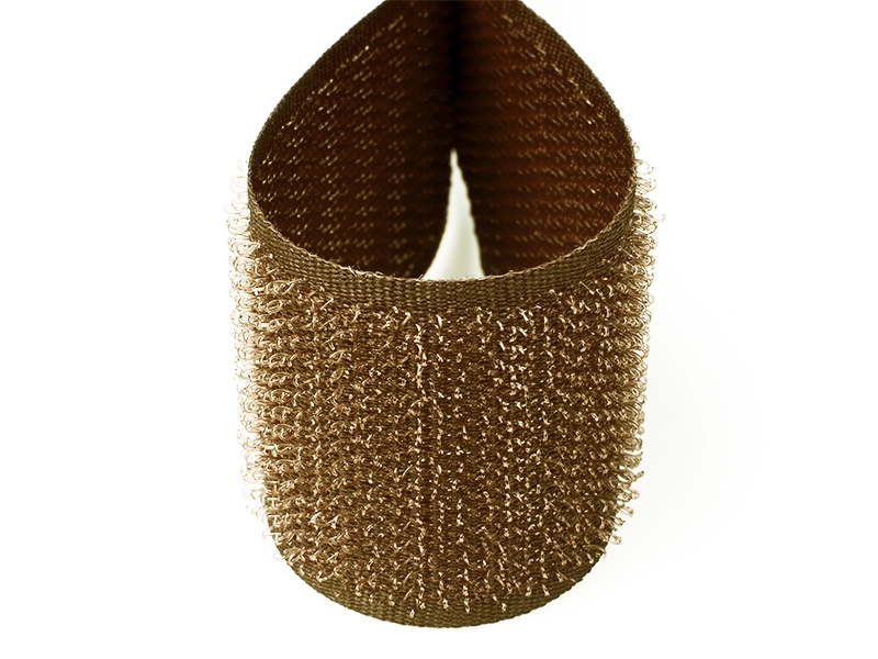 Taśma rzep brązowa 568 pes/nylon haczyk