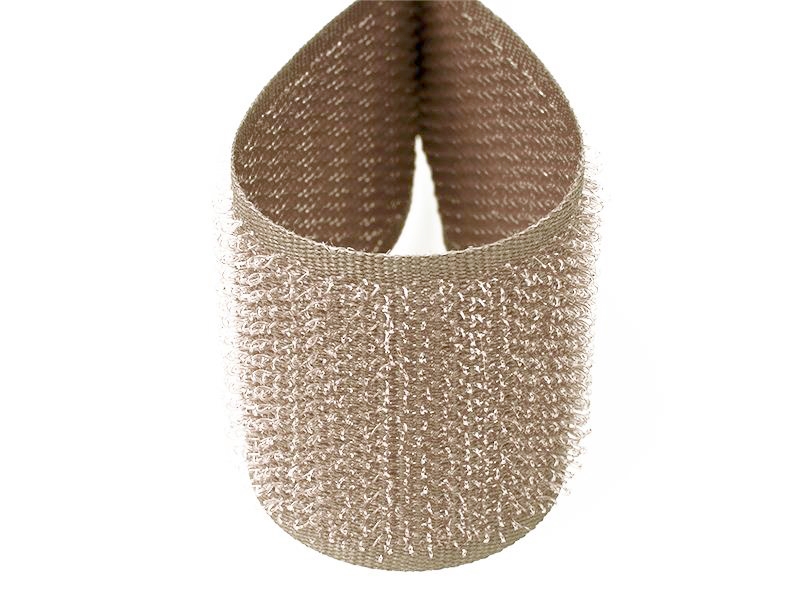 Taśma rzep beżowa 098 pes/nylon haczyk