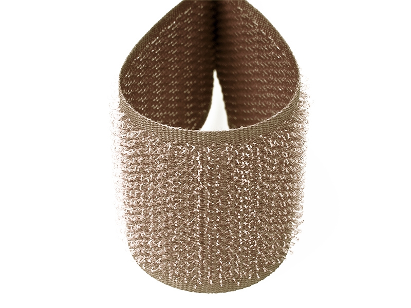 Klettband dunkelbeige 894 Pes/Nylonhaken