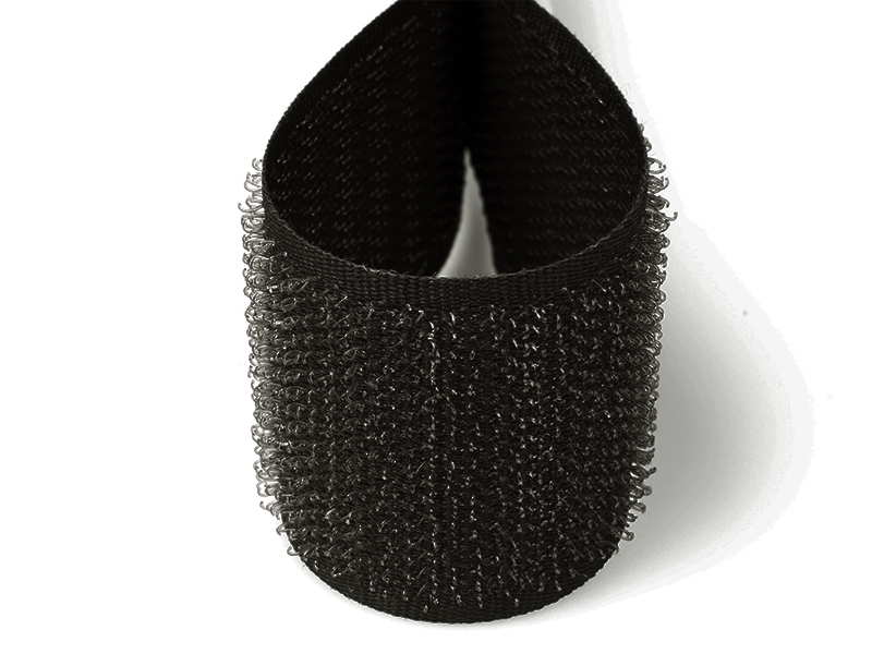 Klettband anthrazit 916 Pes/Nylonhaken