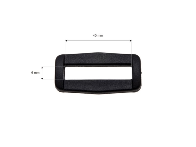 Rahmen aus kunststoff 40 mm wanda schwarz 100 st.