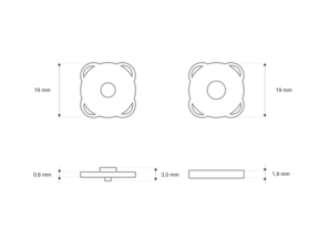 Zapięcie magnetyczne 19/2 mm nikiel
