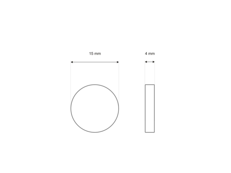 Rundes magnet roh 15 mm 500 st.