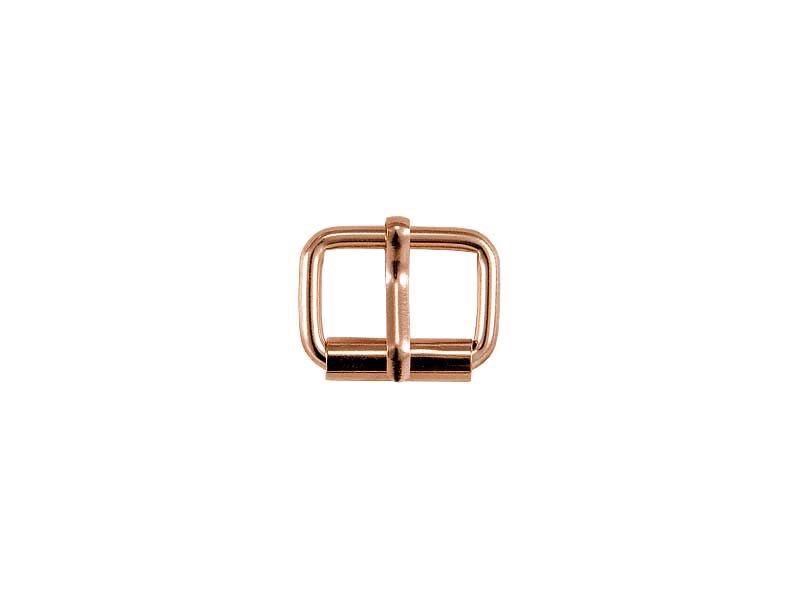 METAL ROLLER BUCKLE SINGLE 20/12/3 MM LIGHT GOLD  WIRE 100 PCS