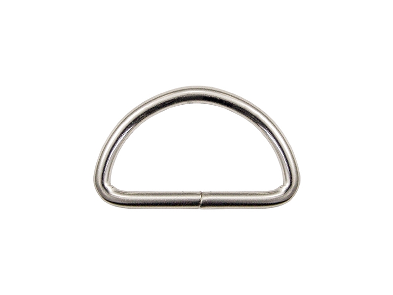 HALBRING AUS METALL  40/18/4 MM  NICKEL DRAHT 100 ST.