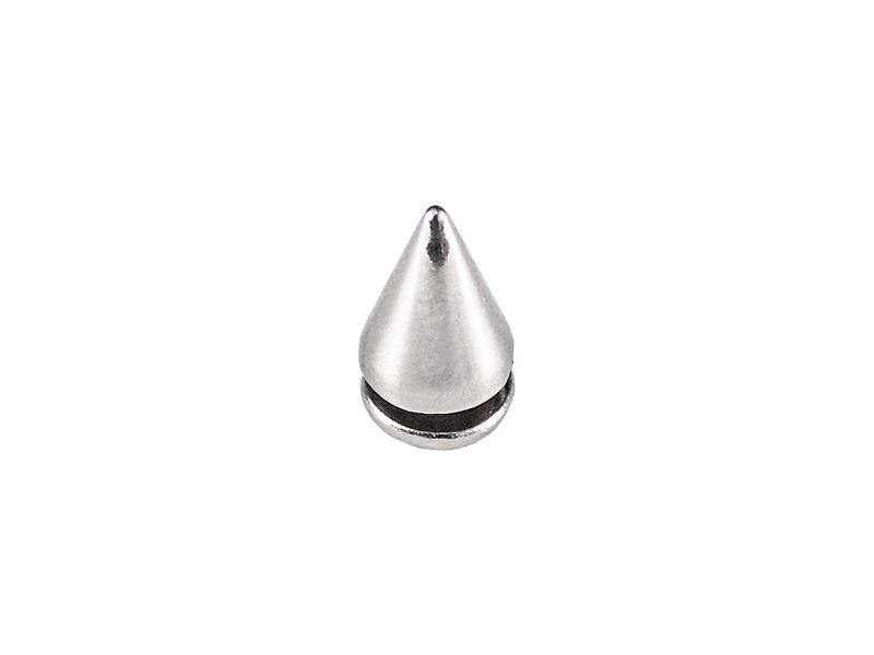 METALL  KEGELSPITZEN SCREWBACK KNÖPFE 7/10 MM NICKEL