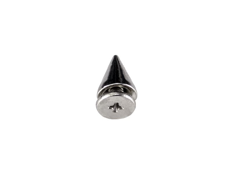 METALL  KEGELSPITZEN SCREWBACK KNÖPFE 7/10 MM NICKEL