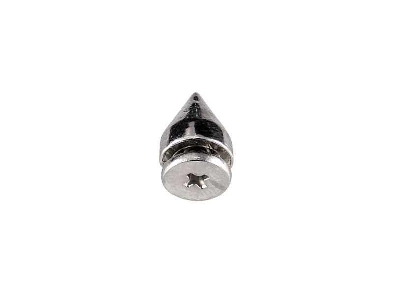 METALL  KEGELSPITZEN SCREWBACK KNÖPFE 7/9 MM NICKEL