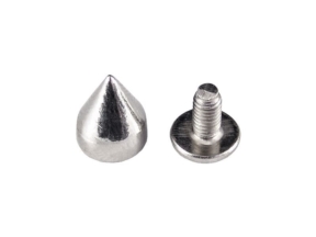 Ćwieki stożki metalowe 7/9 mm nikiel 10/200 szt.