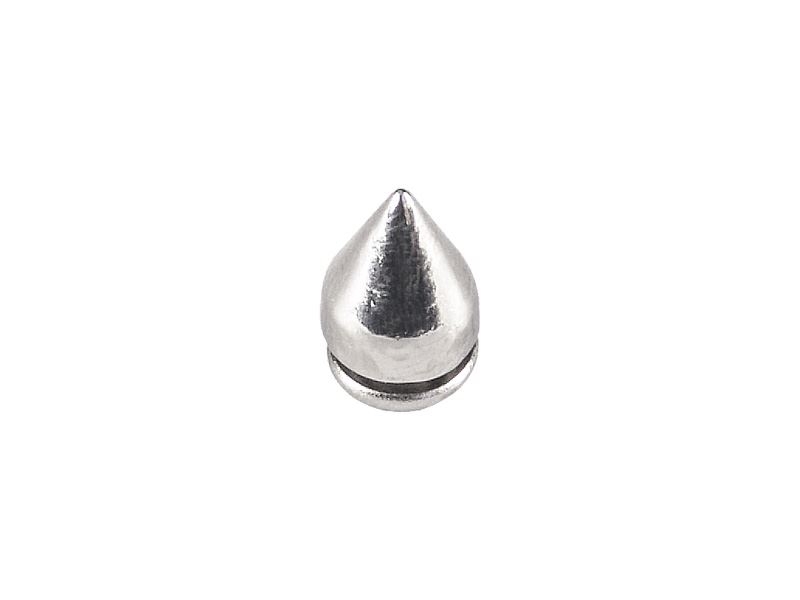 METALL  KEGELSPITZEN SCREWBACK KNÖPFE 7/9 MM NICKEL