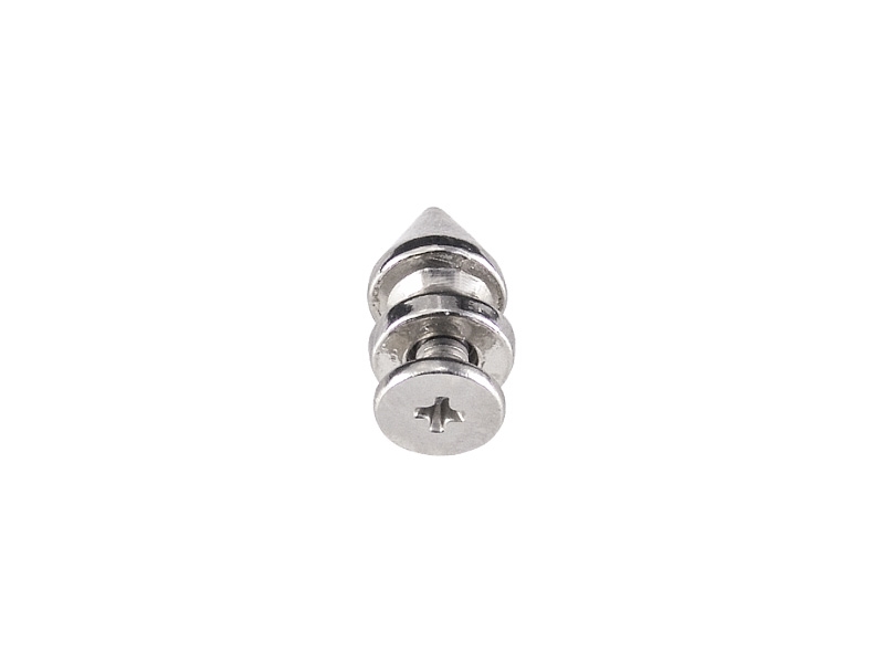 METALL  KEGELSPITZEN SCREWBACK KNÖPFE 8/12 MM NICKEL
