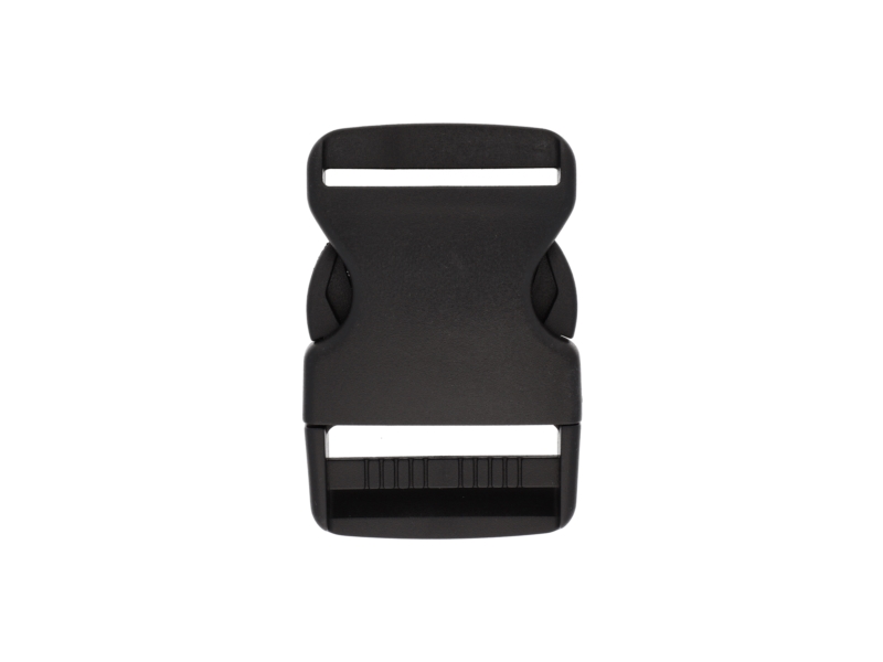 Plastic buckle 38 mm michalina black  100  pcs