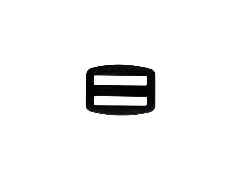 Plastic slide buckle 20/12 mm Ignacy black 100 pcs