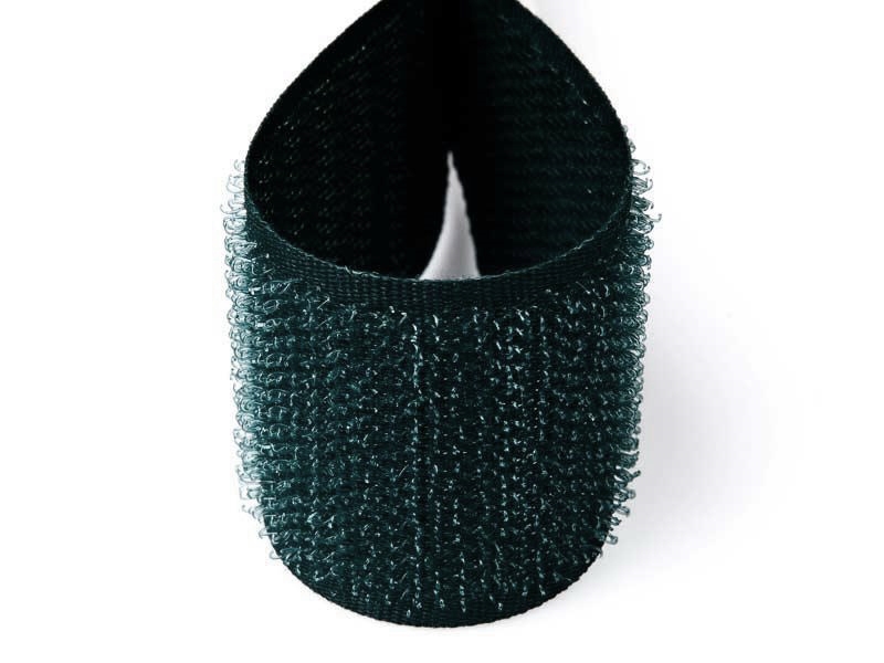 Velcro tape dark green 017 pes/nylon hook
