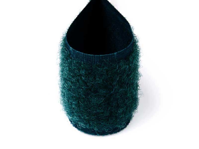Hook and loop tape  dark green 017 polyester/nylon loop 25 mb