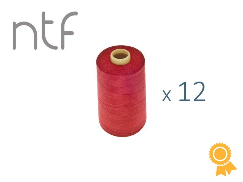 POLYESTERGARN NTF 40/2 ROT A572 1000 M x 12 ST