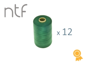 Nici poliestrowe NTF 120 (40/2)  zielone A 628 1000 m x 12 szt.