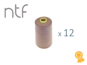 Nici poliestrowe NTF 120 (40/2)  naturalne ciemne A 868 1000 m x 12 szt.