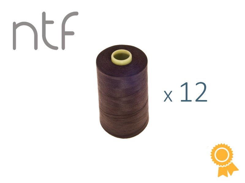 POLYESTER THREADS NTF 40/2 CHESTNUT A753 1000 M x 12 PCS.