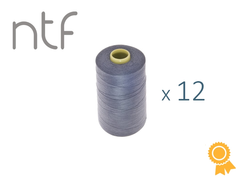POLYESTER THREADS NTF 40/2 GREY A733 1000 M x 12 PCS.