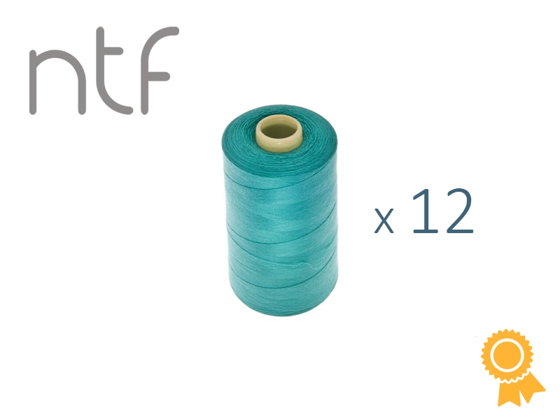 POLYESTER THREADS NTF 40/2 TEAL GREEN A609 1000 M x 12 PCS.