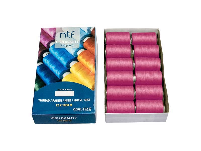 POLYESTER THREADS NTF 40/2 LAVENDER A554 1000 M x 12 PCS.