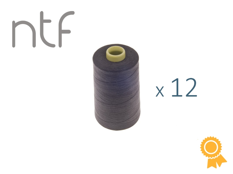POLYESTEROVÉ NITĚ NTF 40/2GRAFIT A745  1000 m x 12 ks
