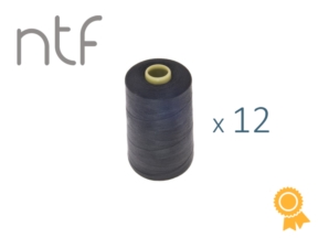 Nici poliestrowe NTF 120 (40/2)  ciemnografitowe A 750 1000 m x 12 szt.