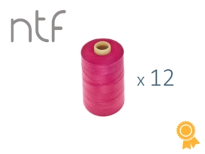 Nici poliestrowe NTF 120 (40/2)  magenta A 564 1000 m x 12 szt.