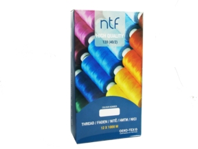 Nici poliestrowe NTF 120 (40/2)  jasnoczerwone A 569 1000 m x 12 szt.