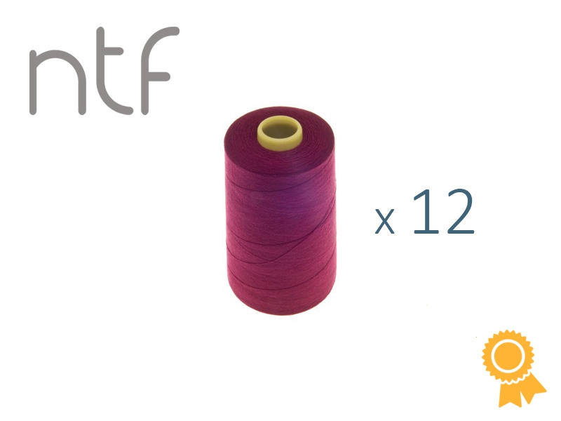POLYESTEROVÉ NITĚ NTF 40/2RŮŽOVÁ VIOLETA A580  1000 m x 12 ks