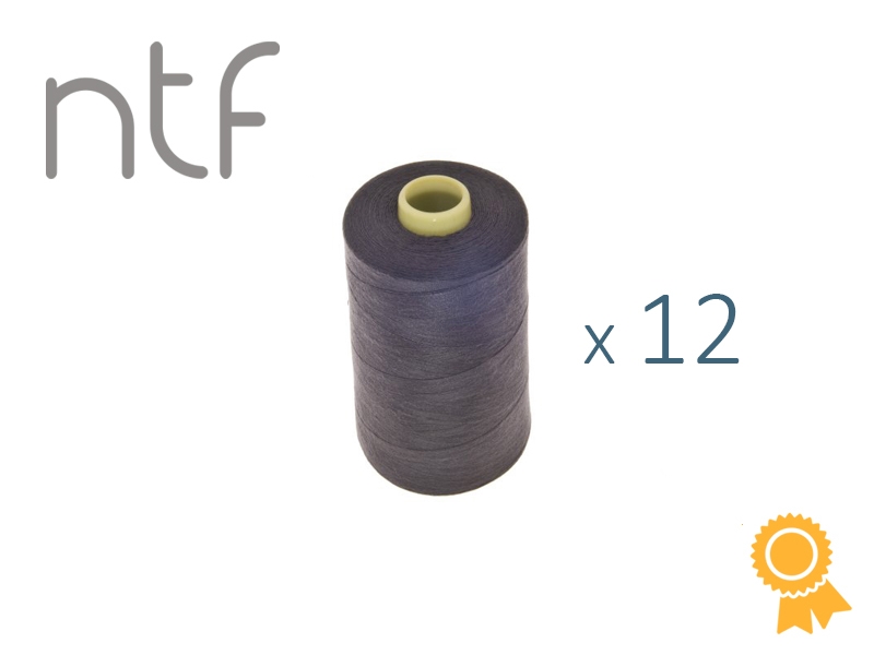 POLYESTER THREADS NTF 40/2 DARK GREY A748 1000 M x 12 PCS.