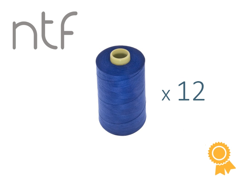 POLYESTEROVÉ NITĚ NTF 40/2MODRÝ A795  1000 m x 12 ks