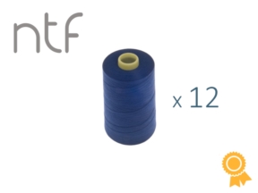 Nici poliestrowe NTF 120 (40/2)  szafirowe A 801 1000 m x 12 szt.