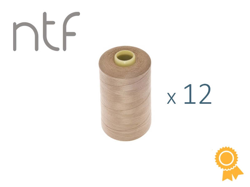 POLYESTER THREADS NTF 40/2 SAND  A872 1000 M x 12 PCS.
