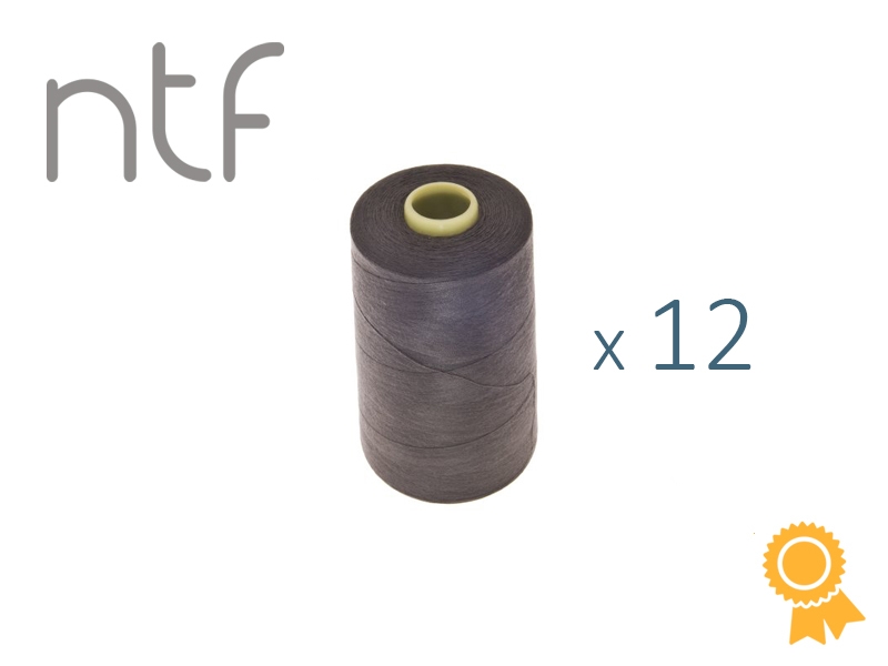 POLYESTEROVÉ NITĚ NTF 40/2ANTRACIT A896  1000 m x 12 ks