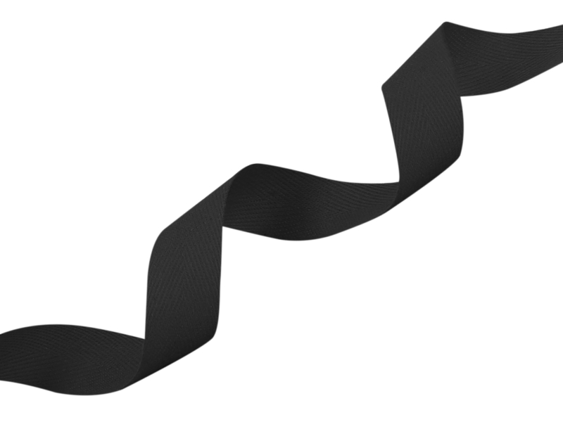 Baumwollköperband 40 mm/0,35 mm Schwarz (580)