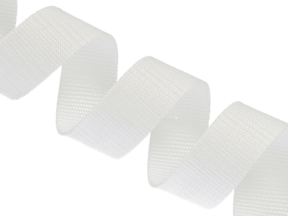 Polypropylen-Trägerband 30 mm / 1,3 mm weiß (501) - zweite Qualität