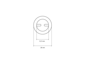 Oczka metalowe zaciskowe 12,5 mm nikiel