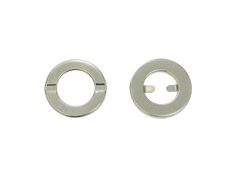 Oczka metalowe zaciskowe 15 mm nikiel