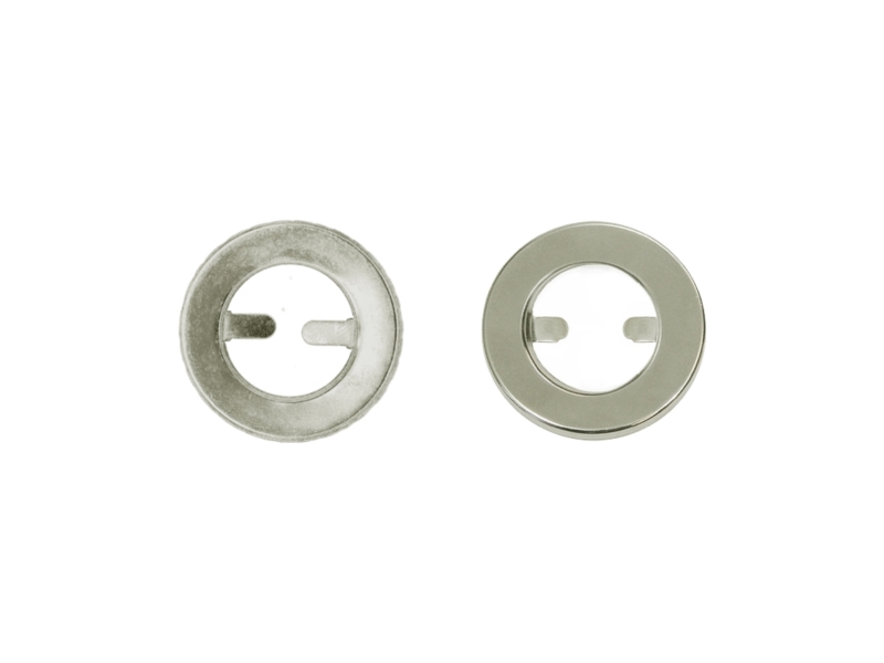 Oczka metalowe zaciskowe 20 mm nikiel