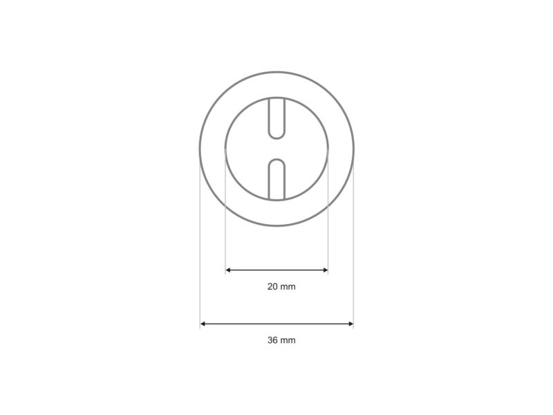 METAL EYELET WITH CLAMPS 20 MM NICKEL 500 PCS