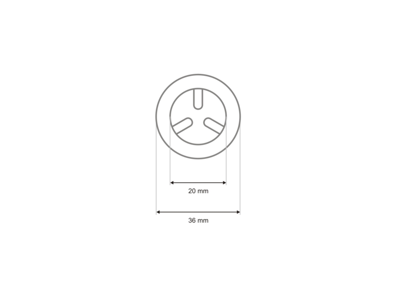 Oczka metalowe zaciskowe 20.5 mm nikiel