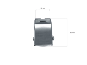 Klamra zaciskowa do paska 32 mm nikiel