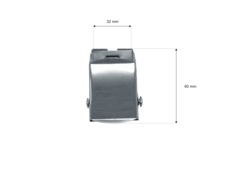 Klamra zaciskowa do paska 32 mm nikiel